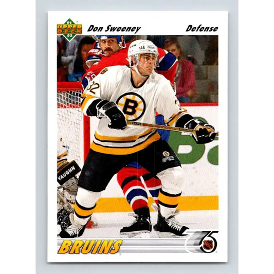1991-92 Upper Deck #338 Don Sweeney NM-MT Boston Bruins Hockey Card - Hockey Card Single