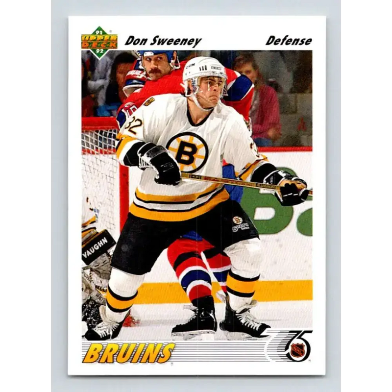 1991-92 Upper Deck #338 Don Sweeney NM-MT Boston Bruins Hockey Card - Hockey Card Single