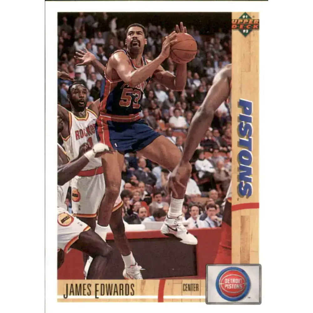 1991-92 Upper Deck #338 James Edwards NM-MT Detroit Pistons Basketball Card - Basketball Card Single