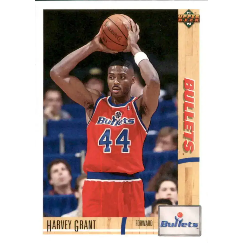 1991-92 Upper Deck #342 Harvey Grant NM-MT Washington Bullets Basketball Card - Basketball Card Single