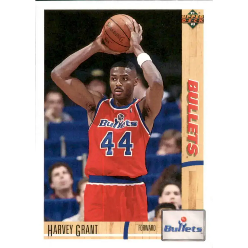 1991-92 Upper Deck #342 Harvey Grant NM-MT Washington Bullets Basketball Card - Basketball Card Single