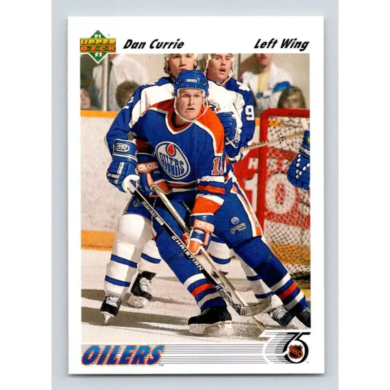1991-92 Upper Deck #347 Dan Currie NM-MT RC Rookie Hockey Card - Hockey Card Single