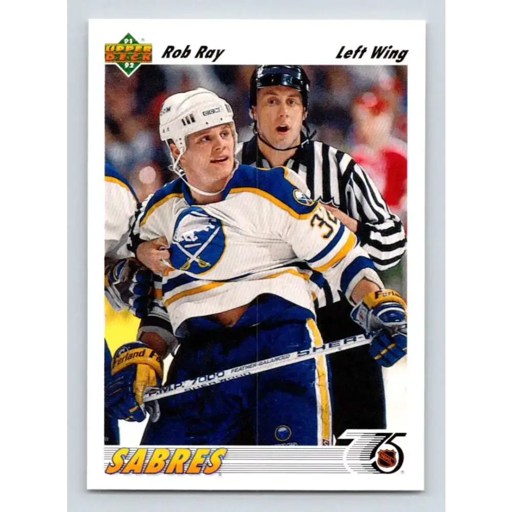 1991-92 Upper Deck #349 Robert Ray NM-MT Buffalo Sabres Hockey Card - Hockey Card Single