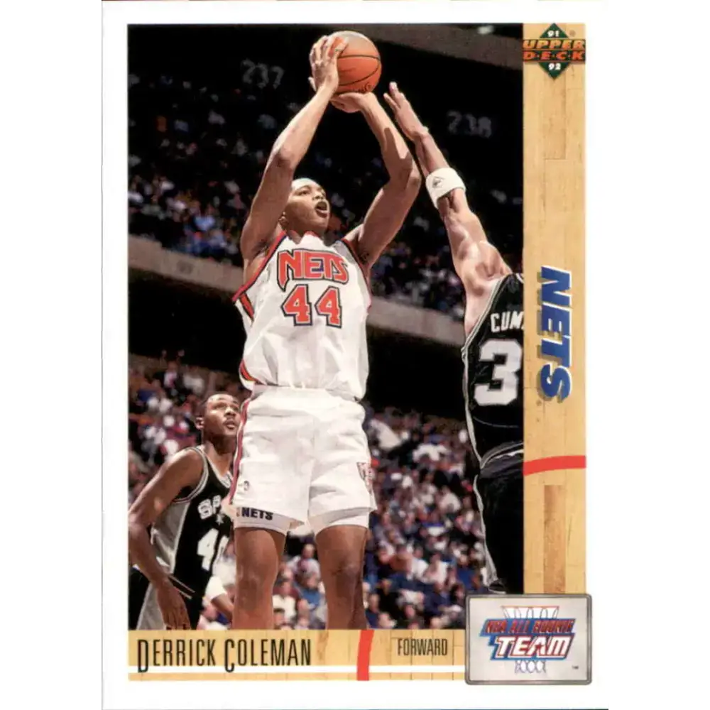 1991-92 Upper Deck #35 Derrick Coleman ART NM-MT New Jersey Nets Basketball Card - Basketball Card Single