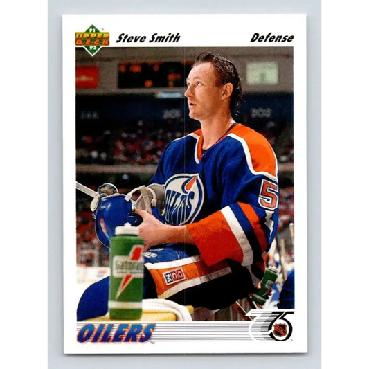 1991-92 Upper Deck #350 Steve Smith NM-MT Hockey Card - Hockey Card Single