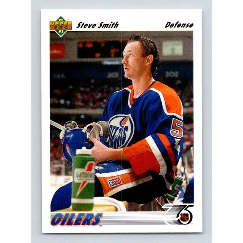 1991-92 Upper Deck #350 Steve Smith NM-MT Hockey Card - Hockey Card Single