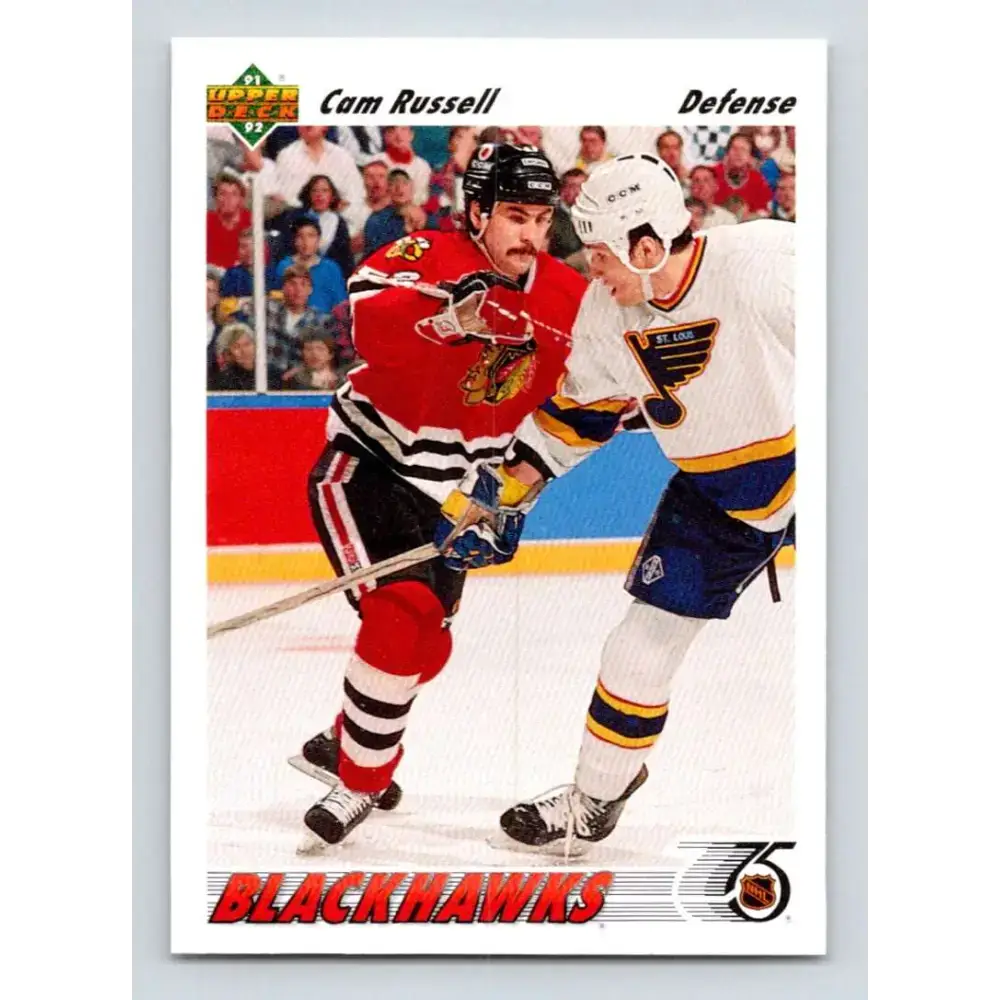 1991-92 Upper Deck #352 Cam Russell NM-MT Hockey Card - Hockey Card Single