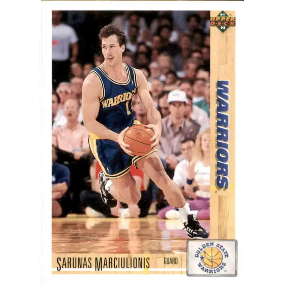 1991-92 Upper Deck #354 Sarunas Marciulionis NM-MT Golden State Warriors Basketball Card - Basketball Card Single