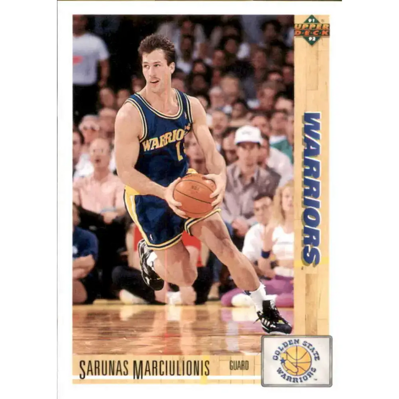 1991-92 Upper Deck #354 Sarunas Marciulionis NM-MT Golden State Warriors Basketball Card - Basketball Card Single