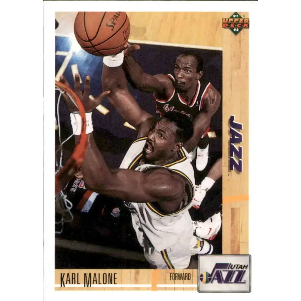 1991-92 Upper Deck #355 Karl Malone NM-MT Utah Jazz Basketball Card - Basketball Card Single