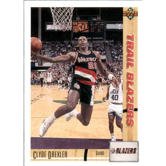 1991-92 Upper Deck #357 Clyde Drexler NM-MT Portland Trail Blazers Basketball Card - Basketball Card Single