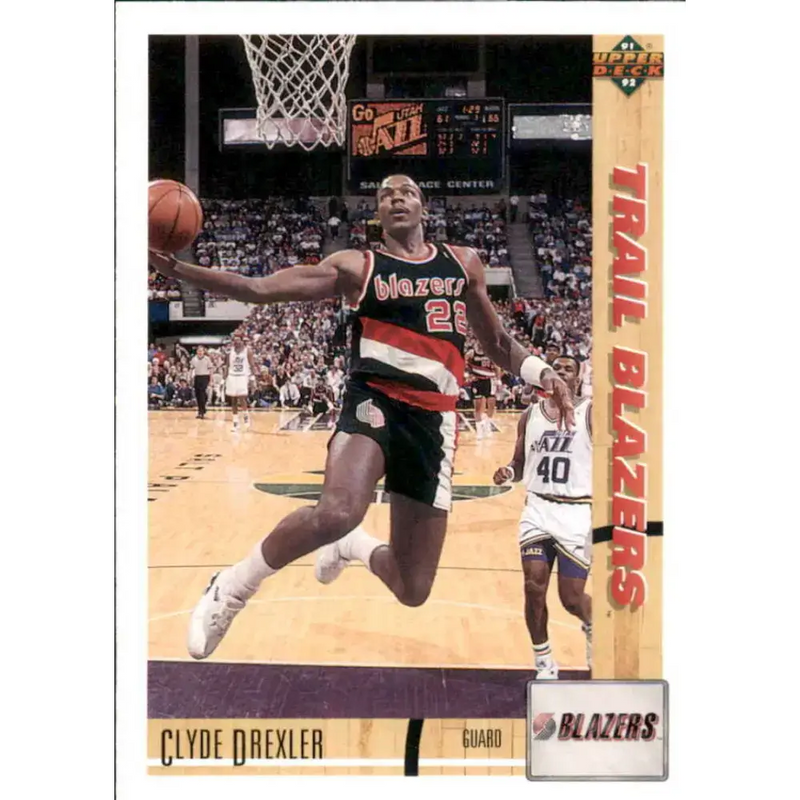 1991-92 Upper Deck #357 Clyde Drexler NM-MT Portland Trail Blazers Basketball Card - Basketball Card Single