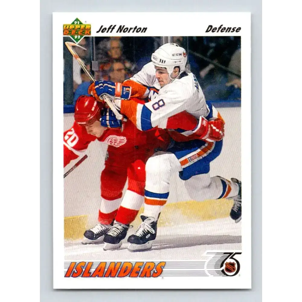 1991-92 Upper Deck #357 Jeff Norton NM-MT New York Islanders Hockey Card - Hockey Card Single