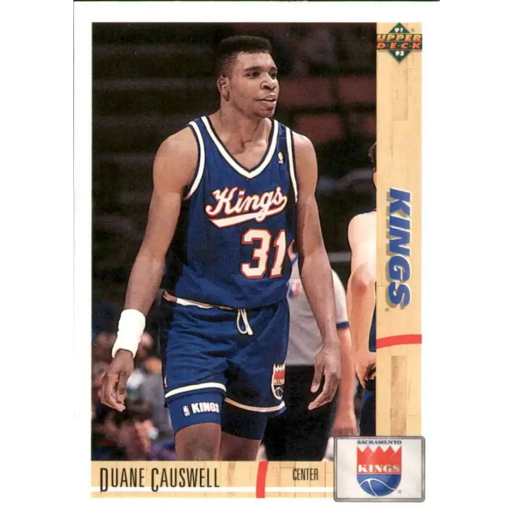 1991-92 Upper Deck #358 Duane Causwell NM-MT Sacramento Kings Basketball Card - Basketball Card Single