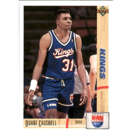 1991-92 Upper Deck #358 Duane Causwell NM-MT Sacramento Kings Basketball Card - Basketball Card Single