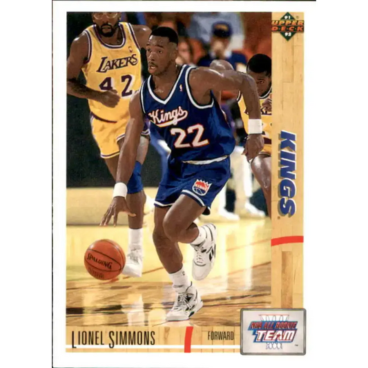 1991-92 Upper Deck #36 Lionel Simmons ART NM-MT Sacramento Kings Basketball Card - Basketball Card Single