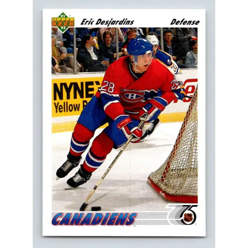 1991-92 Upper Deck #360 Eric Desjardins NM-MT Montreal Canadiens Hockey Card - Hockey Card Single