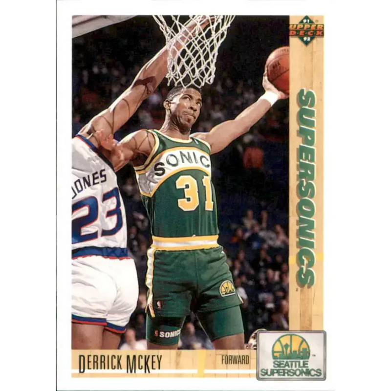 1991-92 Upper Deck #361 Derrick McKey NM-MT Seattle SuperSonics Basketball Card - Basketball Card Single