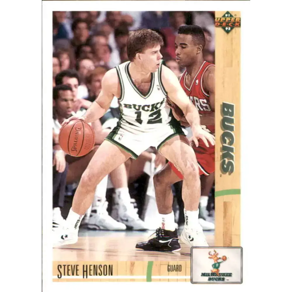 1991-92 Upper Deck #366 Steve Henson NM-MT Milwaukee Bucks Basketball Card - Basketball Card Single