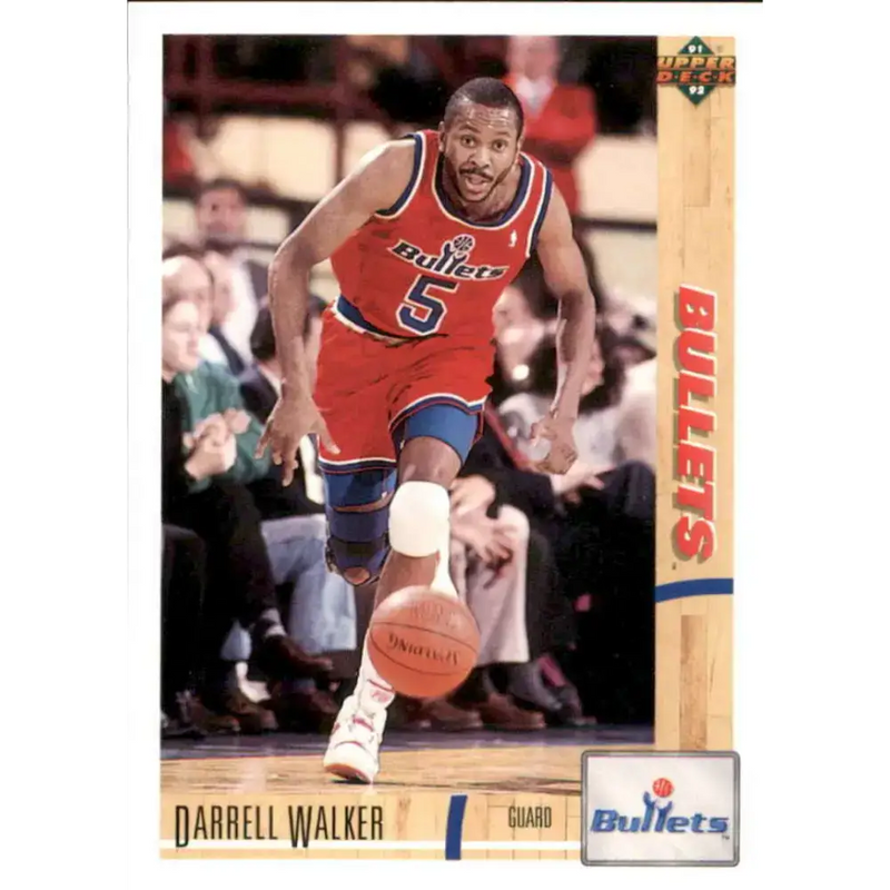 1991-92 Upper Deck #367 Darrell Walker NM-MT Washington Bullets Basketball Card - Basketball Card Single