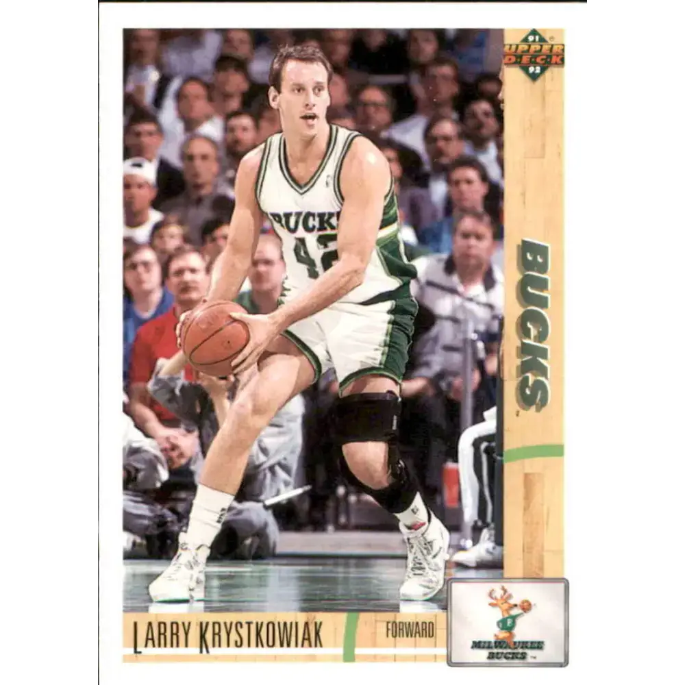 1991-92 Upper Deck #368 Larry Krystkowiak NM-MT Milwaukee Bucks Basketball Card - Basketball Card Single
