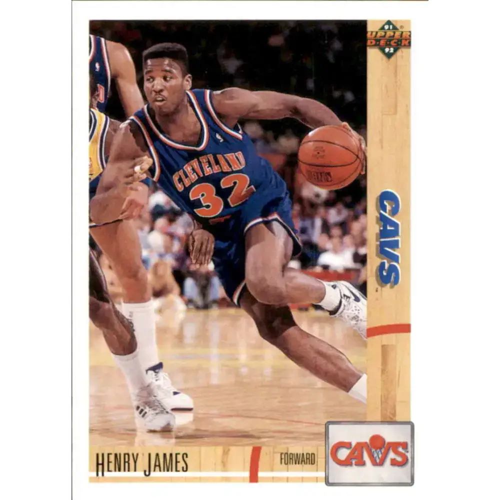 1991-92 Upper Deck #369 Henry James UER NM-MT Cleveland Cavaliers Basketball Card - Basketball Card Single