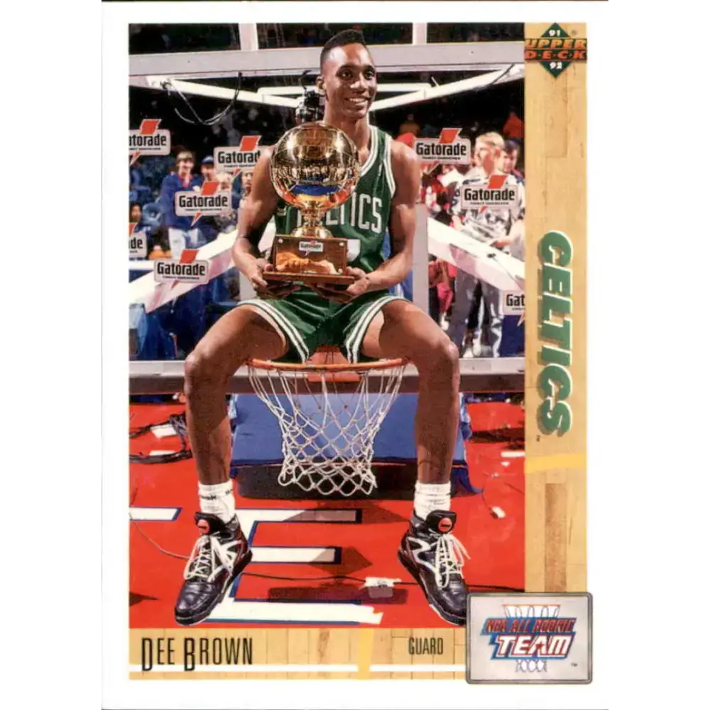 1991-92 Upper Deck #37 Dee Brown ART NM-MT Boston Celtics Basketball Card - Basketball Card Single