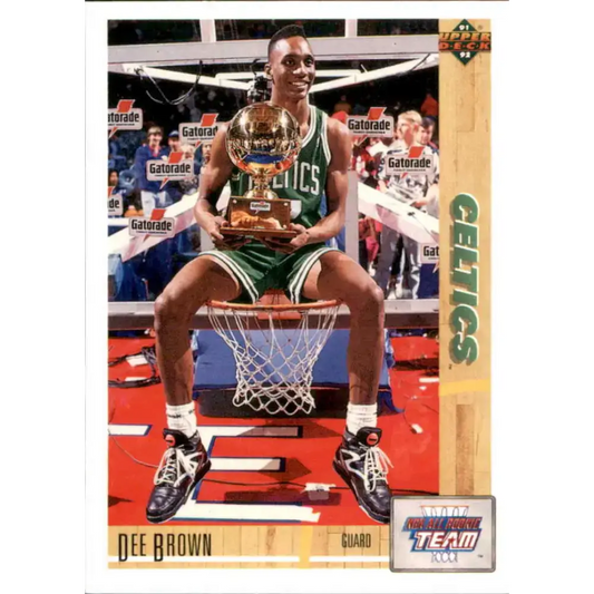 1991-92 Upper Deck #37 Dee Brown ART NM-MT Boston Celtics Basketball Card - Basketball Card Single