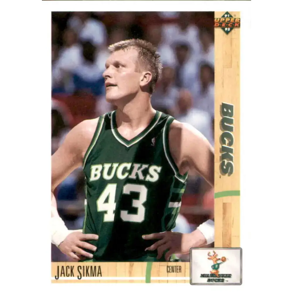 1991-92 Upper Deck #370 Jack Sikma NM-MT Milwaukee Bucks Basketball Card - Basketball Card Single