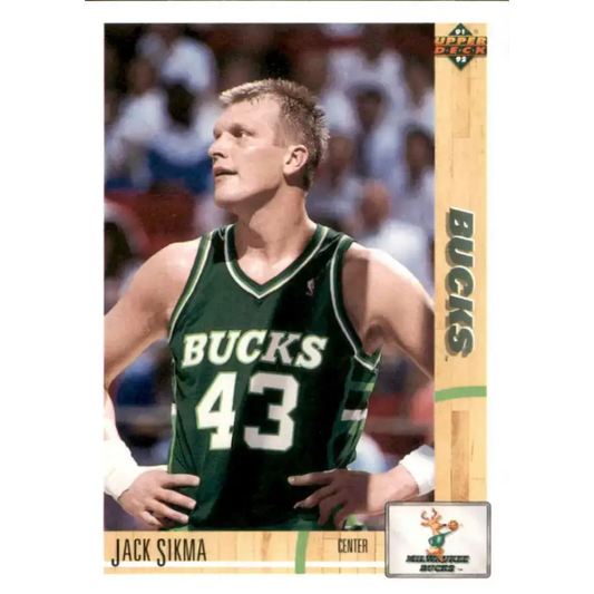 1991-92 Upper Deck #370 Jack Sikma NM-MT Milwaukee Bucks Basketball Card - Basketball Card Single