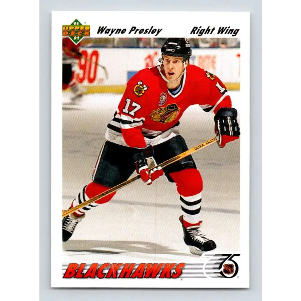 1991-92 Upper Deck #371 Wayne Presley NM-MT Hockey Card - Hockey Card Single