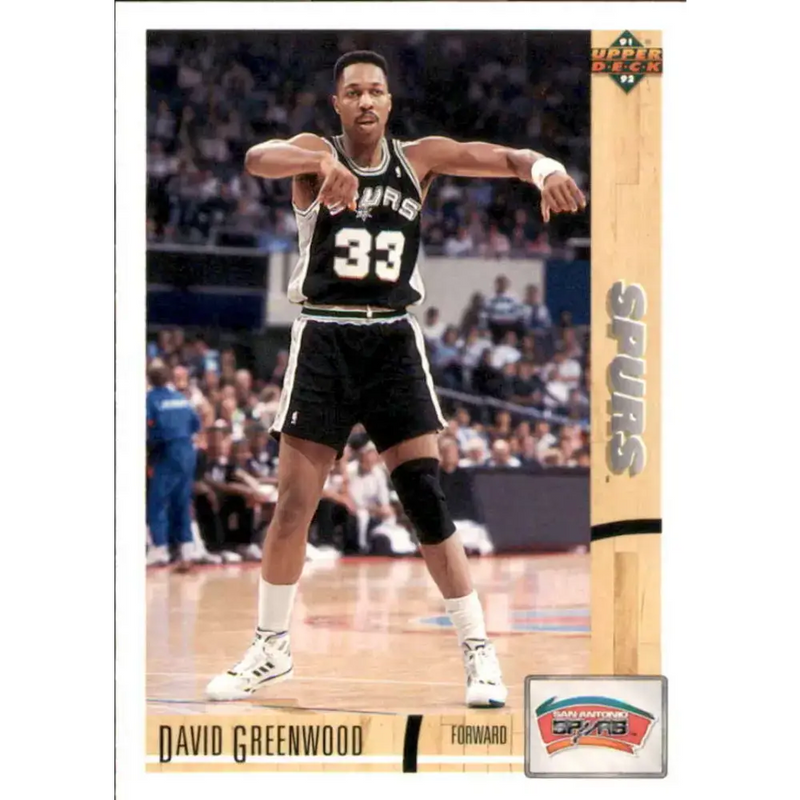 1991-92 Upper Deck #374 David Greenwood NM-MT San Antonio Spurs Basketball Card - Basketball Card Single