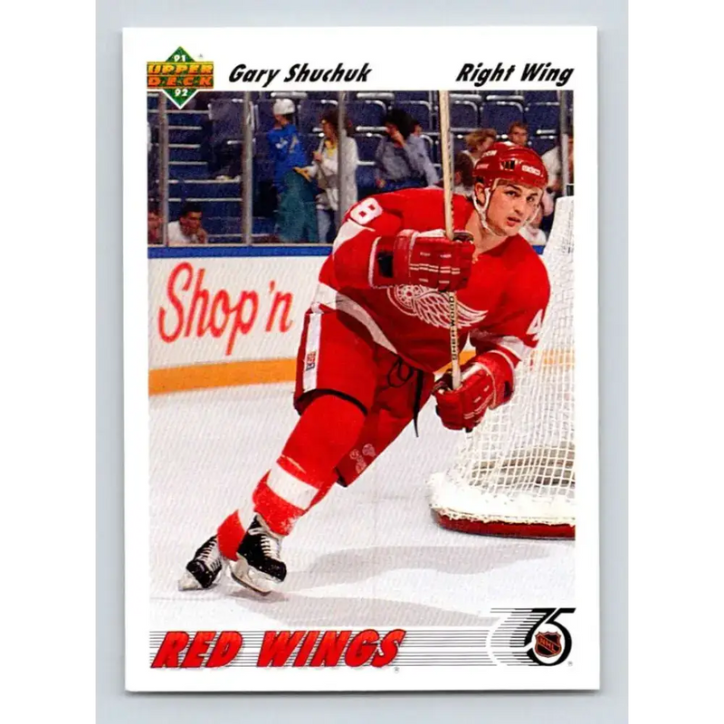 1991-92 Upper Deck #376 Gary Shuchuk NM-MT Detroit Red Wings Hockey Card - Hockey Card Single