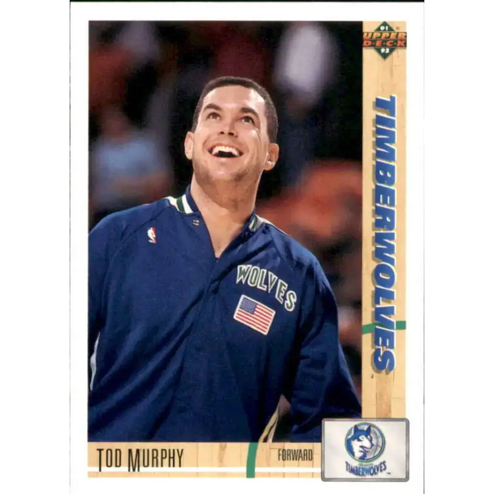1991-92 Upper Deck #377 Tod Murphy NM-MT Minnesota Timberwolves Basketball Card - Basketball Card Single
