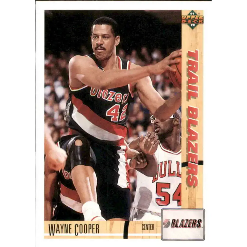 1991-92 Upper Deck #378 Wayne Cooper NM-MT Portland Trail Blazers Basketball Card - Basketball Card Single