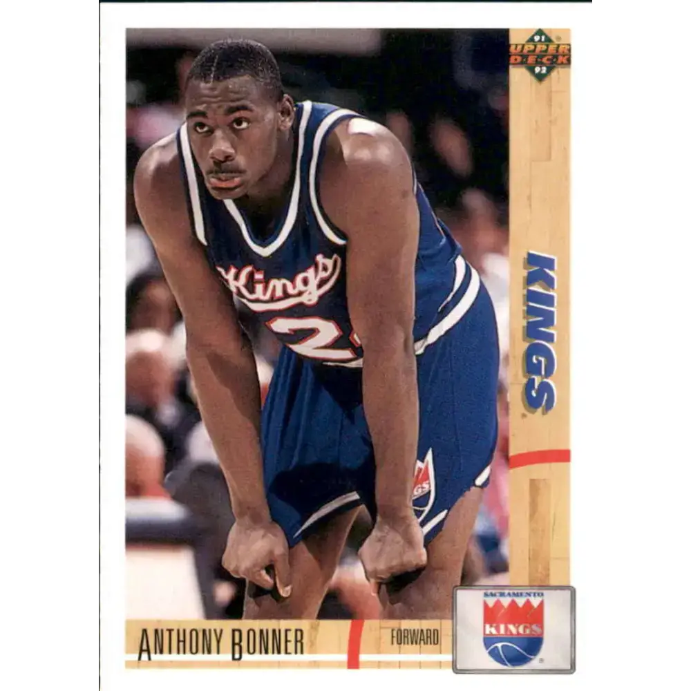 1991-92 Upper Deck #379 Anthony Bonner NM-MT Sacramento Kings Basketball Card - Basketball Card Single