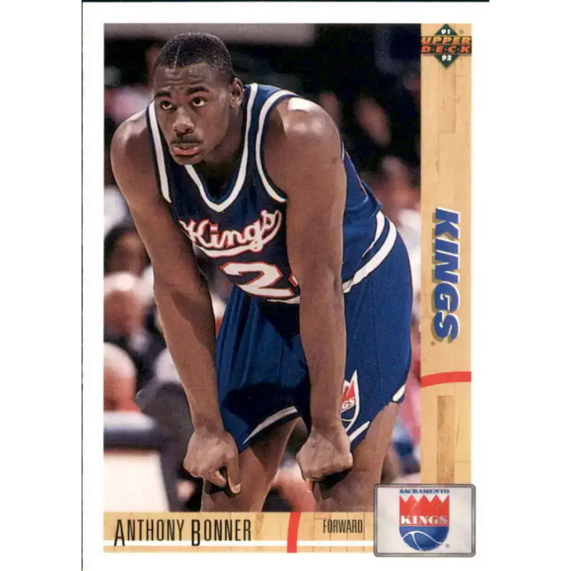 1991-92 Upper Deck #379 Anthony Bonner NM-MT Sacramento Kings Basketball Card - Basketball Card Single
