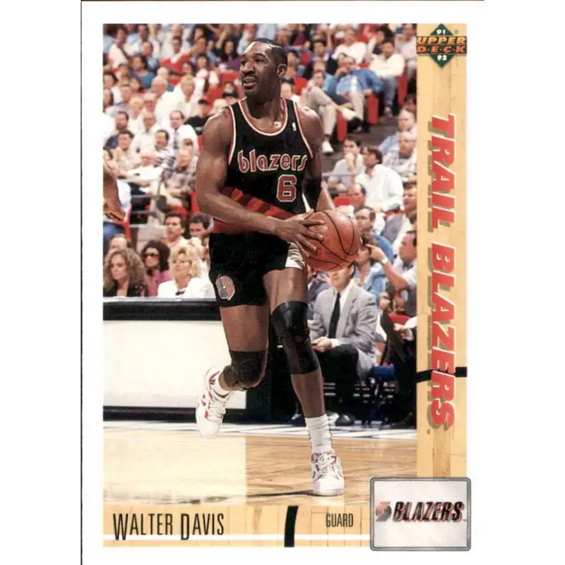1991-92 Upper Deck #380 Walter Davis NM-MT Portland Trail Blazers Basketball Card - Basketball Card Single