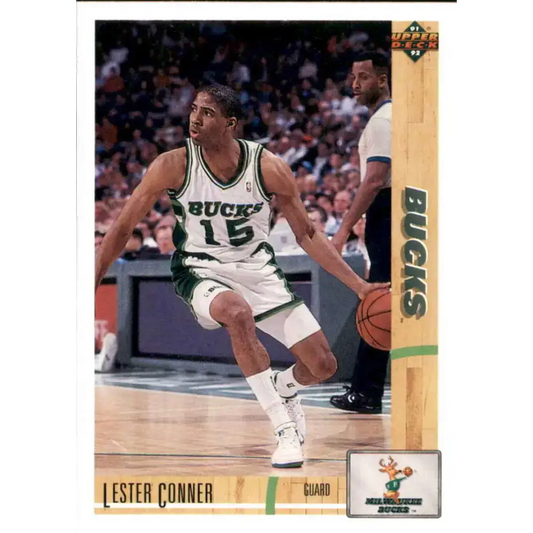1991-92 Upper Deck #381 Lester Conner NM-MT Milwaukee Bucks Basketball Card - Basketball Card Single