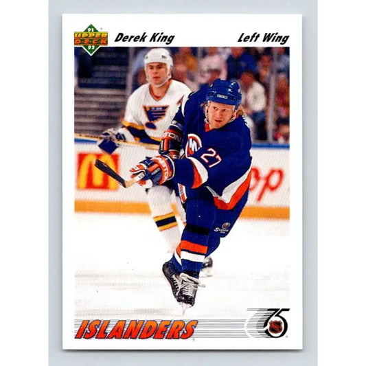 1991-92 Upper Deck #382 Derek King NM-MT New York Islanders Hockey Card - Hockey Card Single