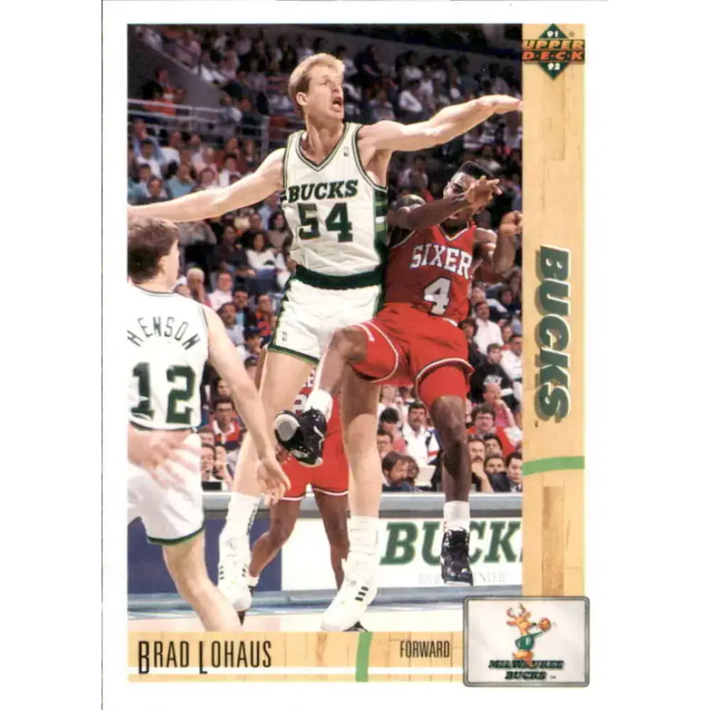 1991-92 Upper Deck #383 Brad Lohaus NM-MT Milwaukee Bucks Basketball Card - Basketball Card Single