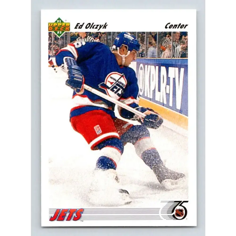 1991-92 Upper Deck #387 Ed Olczyk NM-MT Winnipeg Jets Hockey Card - Hockey Card Single