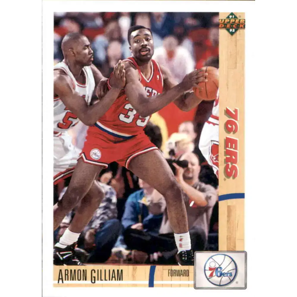 1991-92 Upper Deck #390 Armon Gilliam NM-MT Philadelphia 76ers Basketball Card - Basketball Card Single