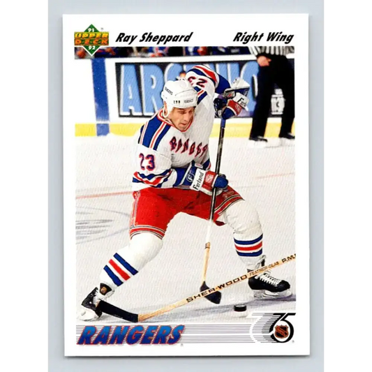 1991-92 Upper Deck #390 Ray Sheppard NM-MT Hockey Card - Hockey Card Single