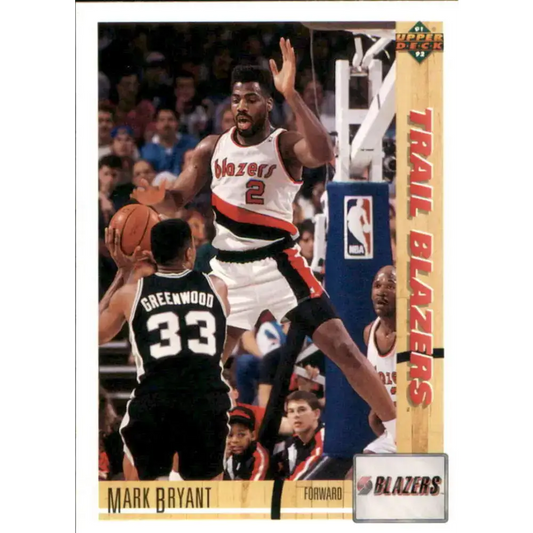 1991-92 Upper Deck #392 Mark Bryant NM-MT Portland Trail Blazers Basketball Card - Basketball Card Single
