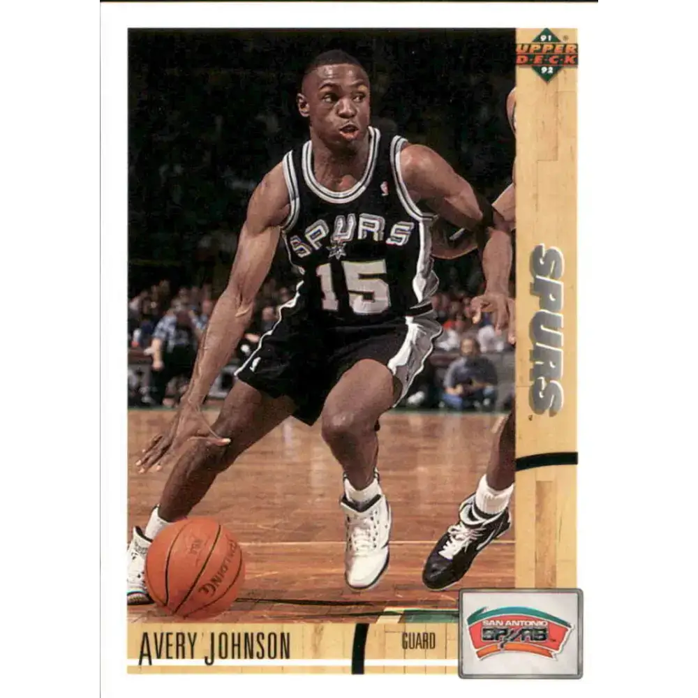 1991-92 Upper Deck #394 Avery Johnson NM-MT San Antonio Spurs Basketball Card - Basketball Card Single