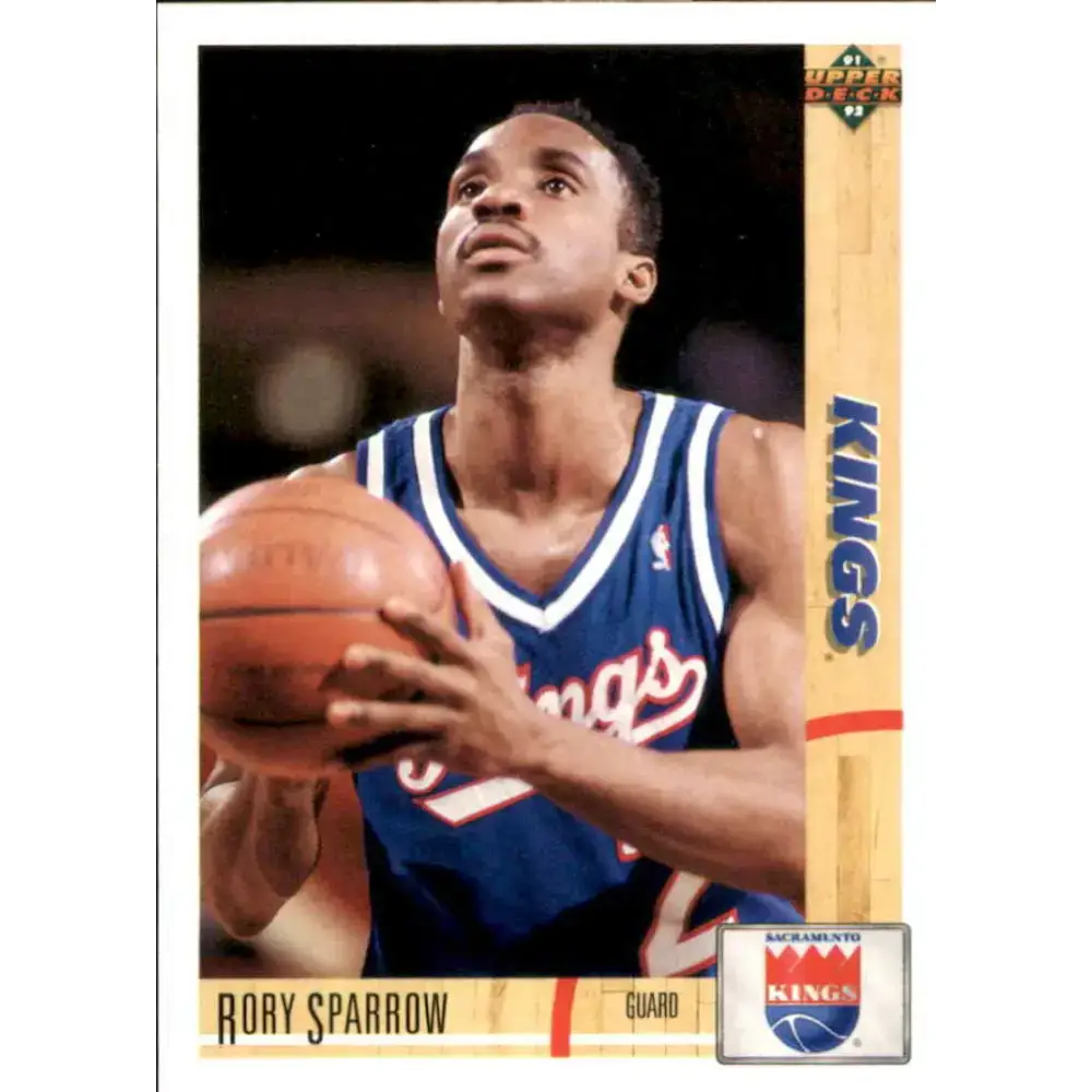 1991-92 Upper Deck #395 Rory Sparrow NM-MT Sacramento Kings Basketball Card - Basketball Card Single
