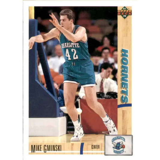 1991-92 Upper Deck #398 Mike Gminski NM-MT Charlotte Hornets Basketball Card - Basketball Card Single