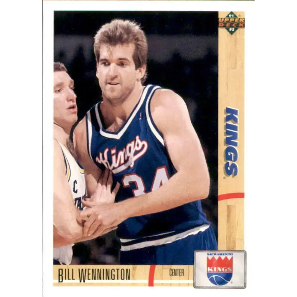 1991-92 Upper Deck #399 Bill Wennington NM-MT Sacramento Kings Basketball Card - Basketball Card Single