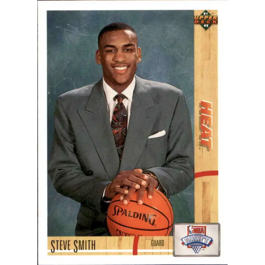 1991-92 Upper Deck #4 Steve Smith NM-MT RC Rookie Miami Heat Basketball Card - Basketball Card Single